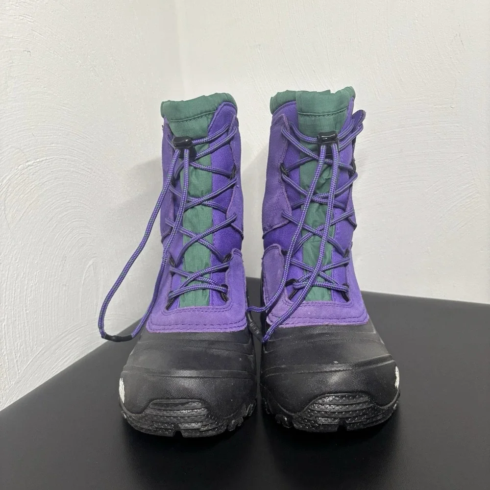 The North Face Kids Alpenglow‎ V Waterproof Winter Boots Children Sz 3 Purple